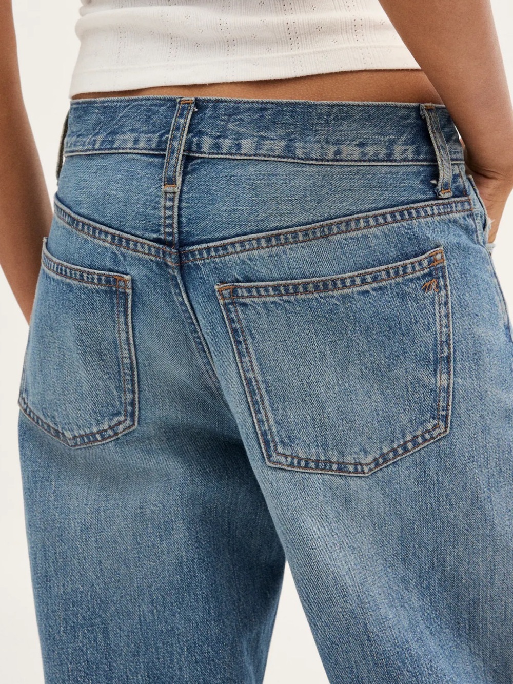 NWOT Madewell Women's The Barrel-Leg Jeans Solstice WashRigid Size 27 - Picture 2 of 15